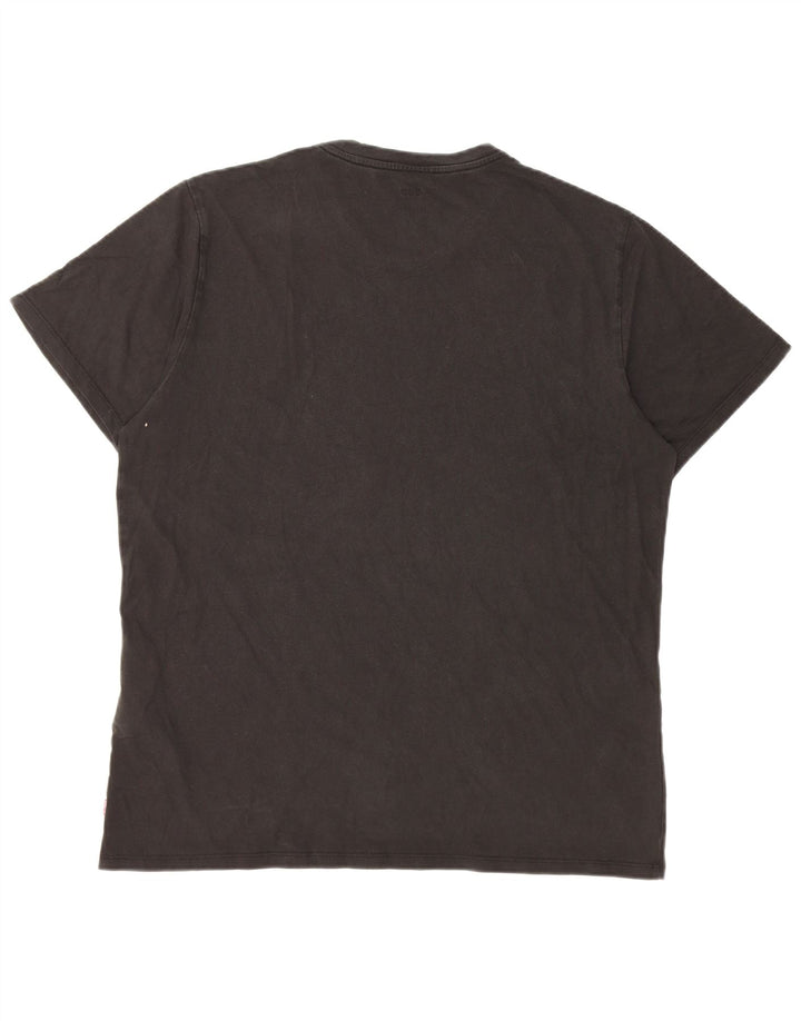 Camiseta gráfica masculina Levi's Top XL algodão preto