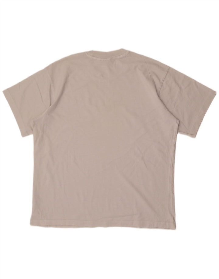 Adidas Mens Camiseta Top Grande Algodão Branco