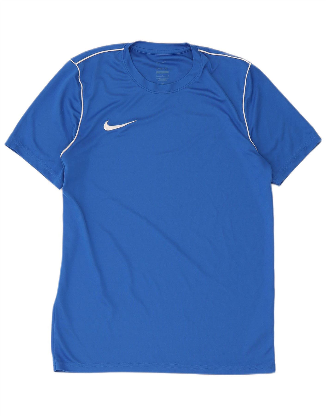 Nike Mens Dri Fit Slim Fit Camiseta Top Grande Azul Poliéster