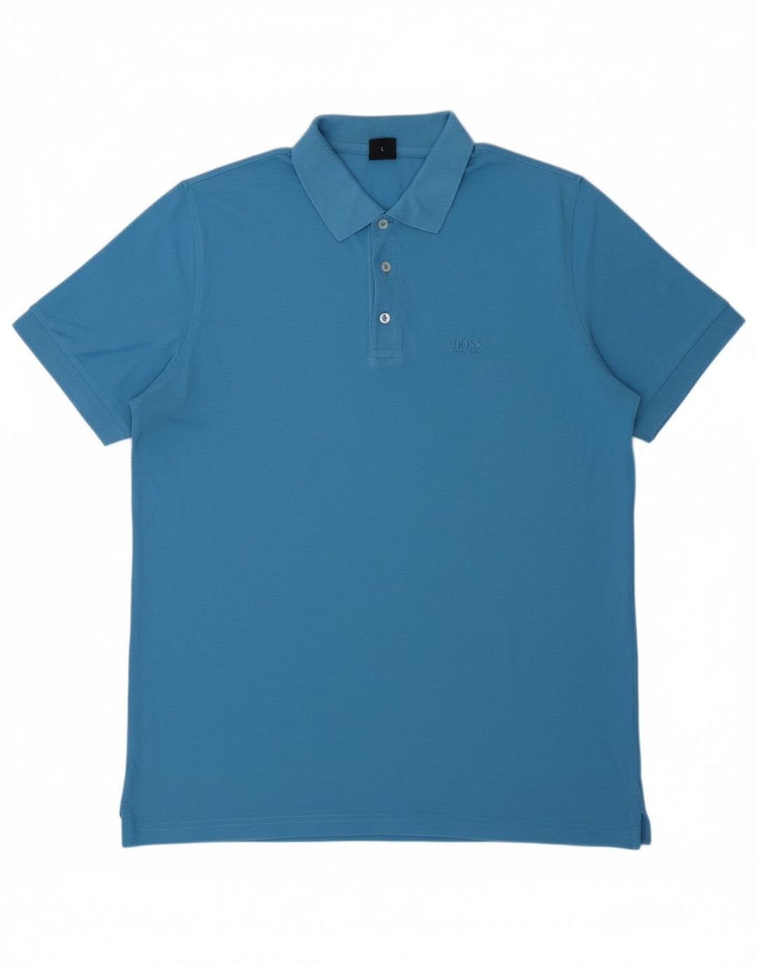Camisa polo masculina HUGO BOSS grande algodão azul