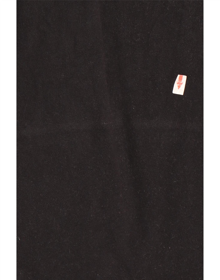 Kappa Mens Colete Top Grande Algodão Preto