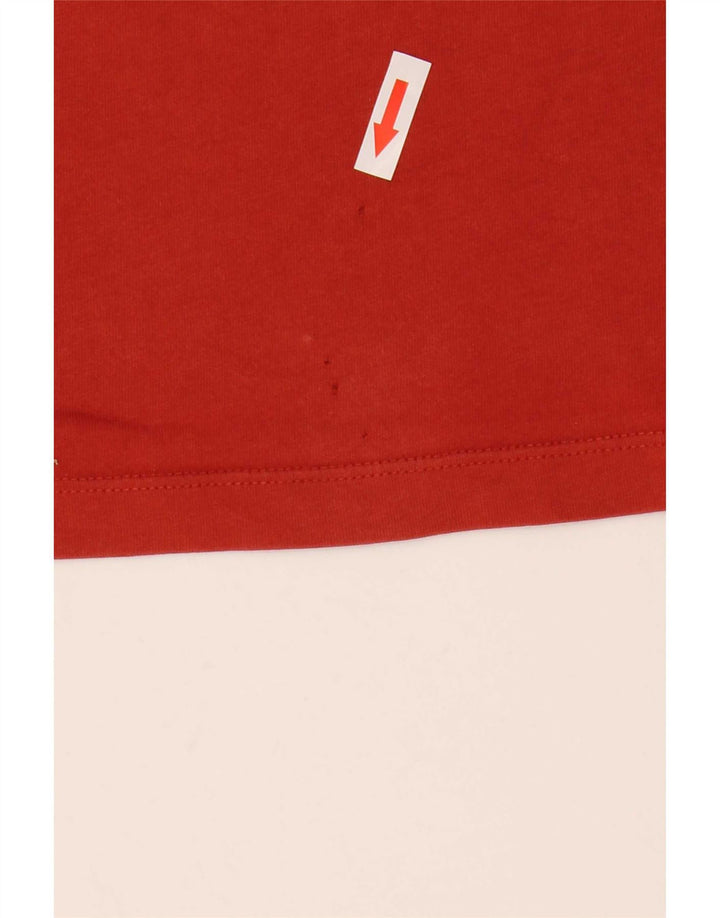 Camiseta masculina PEPE Jeans Slim Fit gráfica top médio vermelho