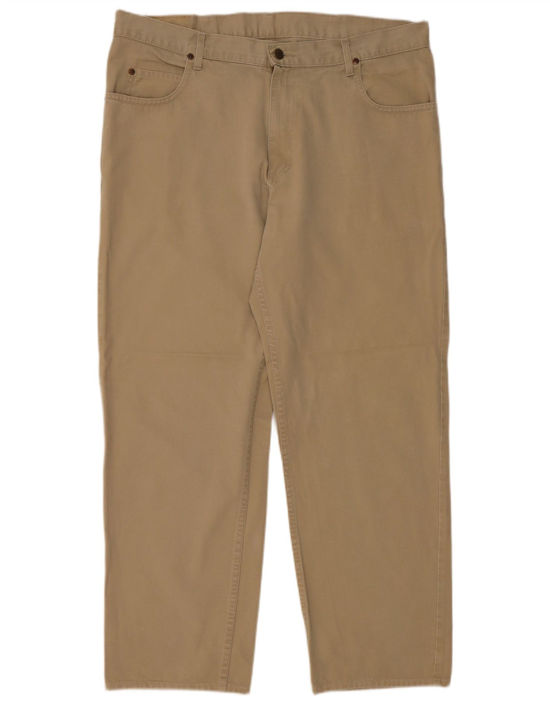 LEE Calça masculina Brooklyn reta casual W38 L29 algodão bege