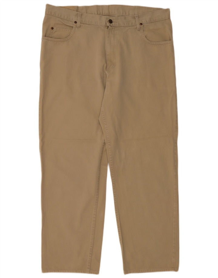 LEE Calça masculina Brooklyn reta casual W38 L29 algodão bege