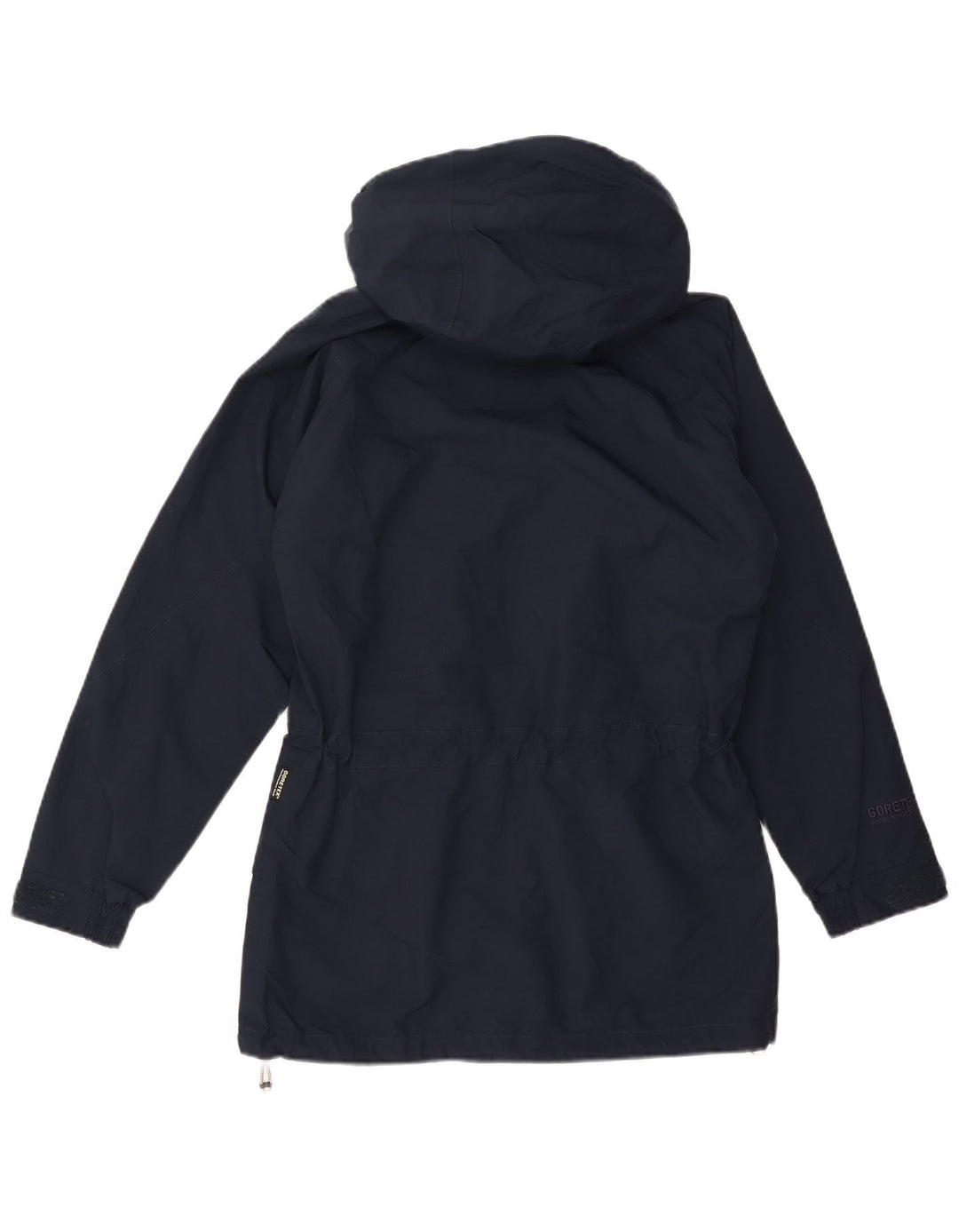 Jaqueta de chuva feminina com capuz Berghaus UK 8 poliéster azul marinho pequeno