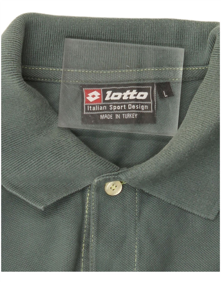 Camisa polo masculina LOTTO grande azul