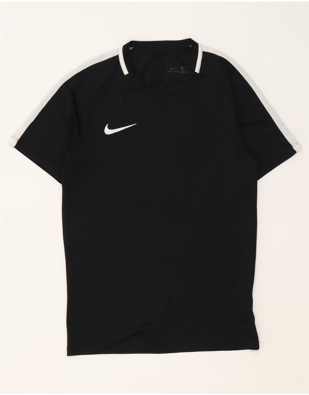 Camisa polo masculina Nike Dri Fit pequena preta colorblock poliéster