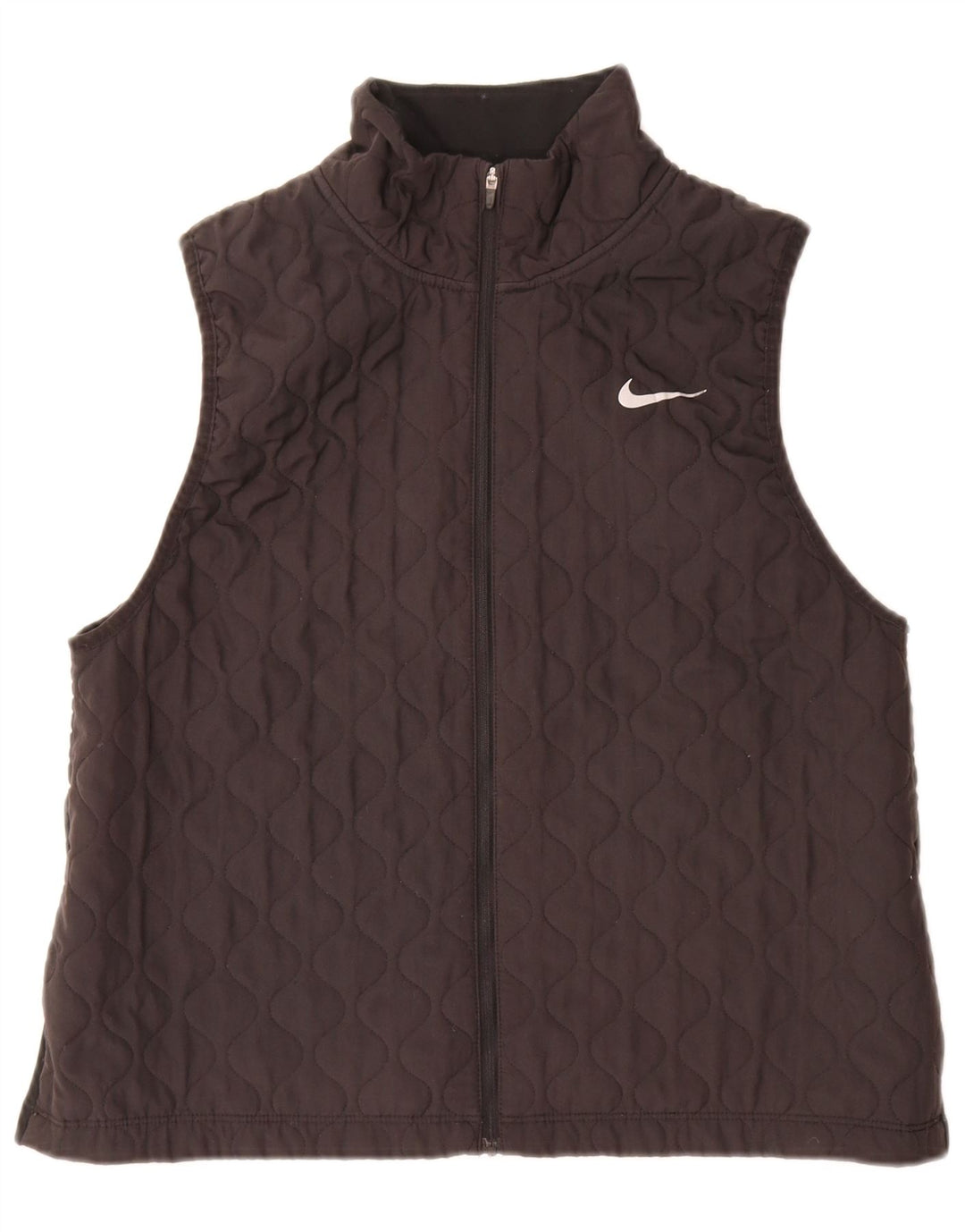 Nike Womens Quilted Gilet UK 16 Grande Poliéster Preto