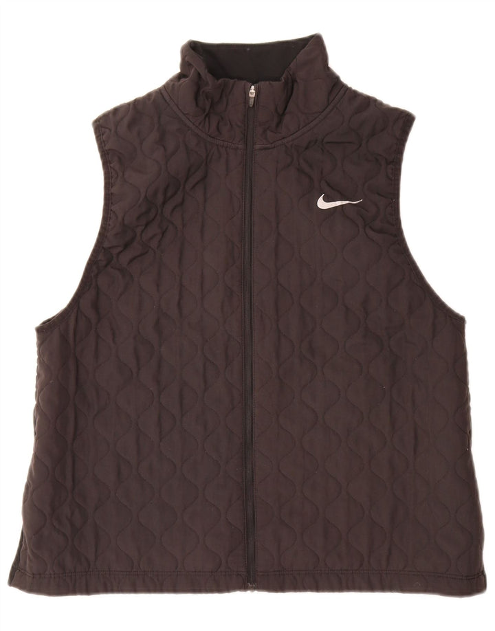 Nike Womens Quilted Gilet UK 16 Grande Poliéster Preto