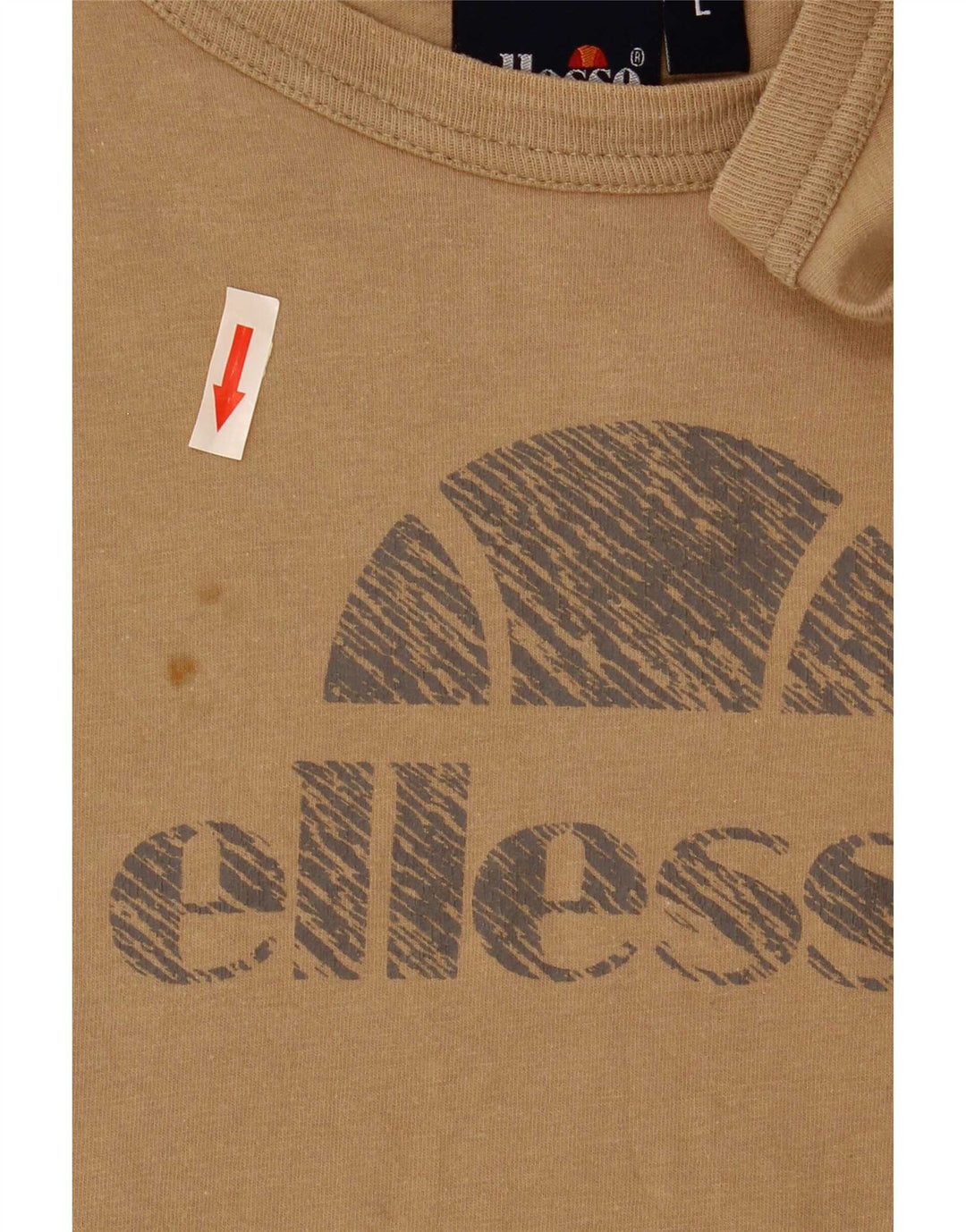 Ellesse Top gráfico feminino manga comprida Reino Unido 16 grande marrom