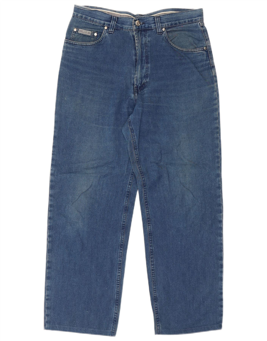Hugo Boss Jeans reto masculino W34 L28 algodão azul