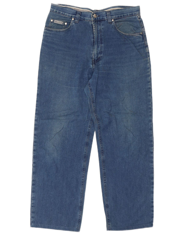 Hugo Boss Jeans reto masculino W34 L28 algodão azul