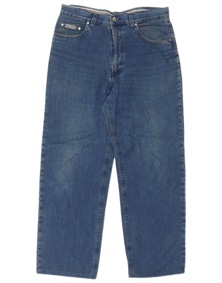 Hugo Boss Jeans reto masculino W34 L28 algodão azul