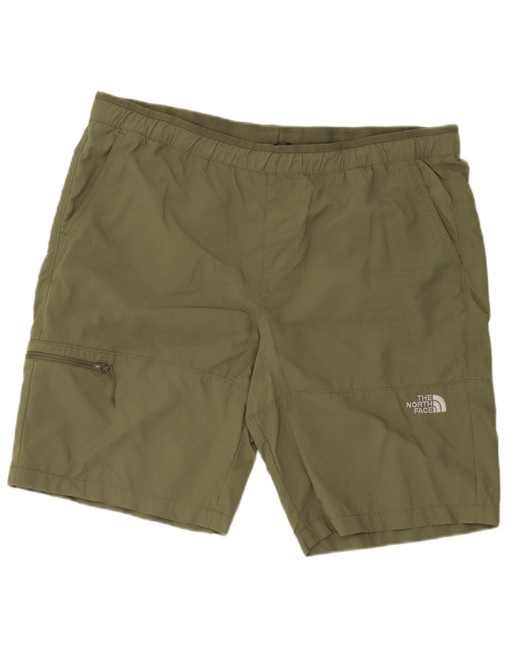 Shorts esportivos masculinos The North Face Cargo grandes de nylon cáqui