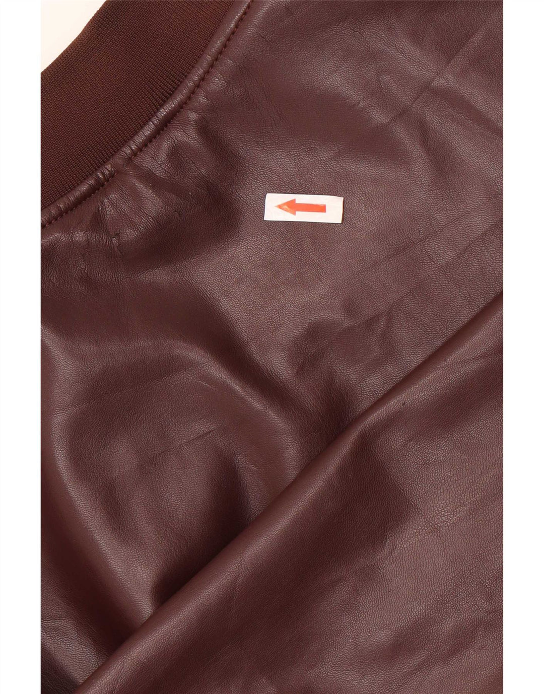 Jaqueta bomber masculina Zara de couro sintético Reino Unido 38 poliéster marrom médio
