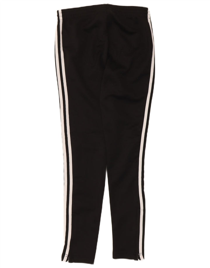 Calças de treino femininas Adidas UK 2 2XS poliéster preto