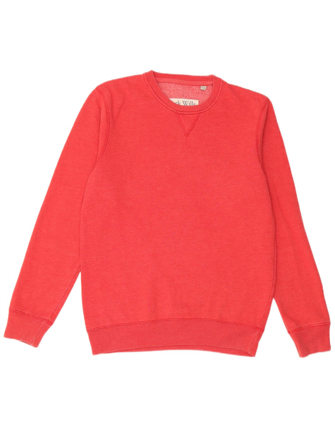 JACK WILLS Suéter gráfico masculino de algodão vermelho médio