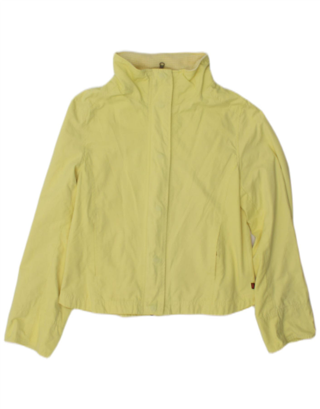 Carrera Womens Tracksuit Top Jacket UK 12 Médio Algodão Amarelo