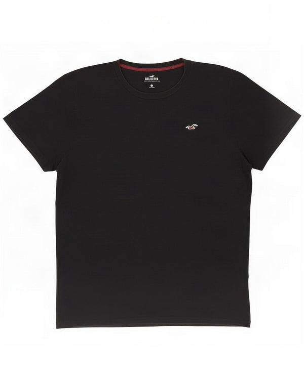 Camiseta masculina Hollister Top XL de algodão preto