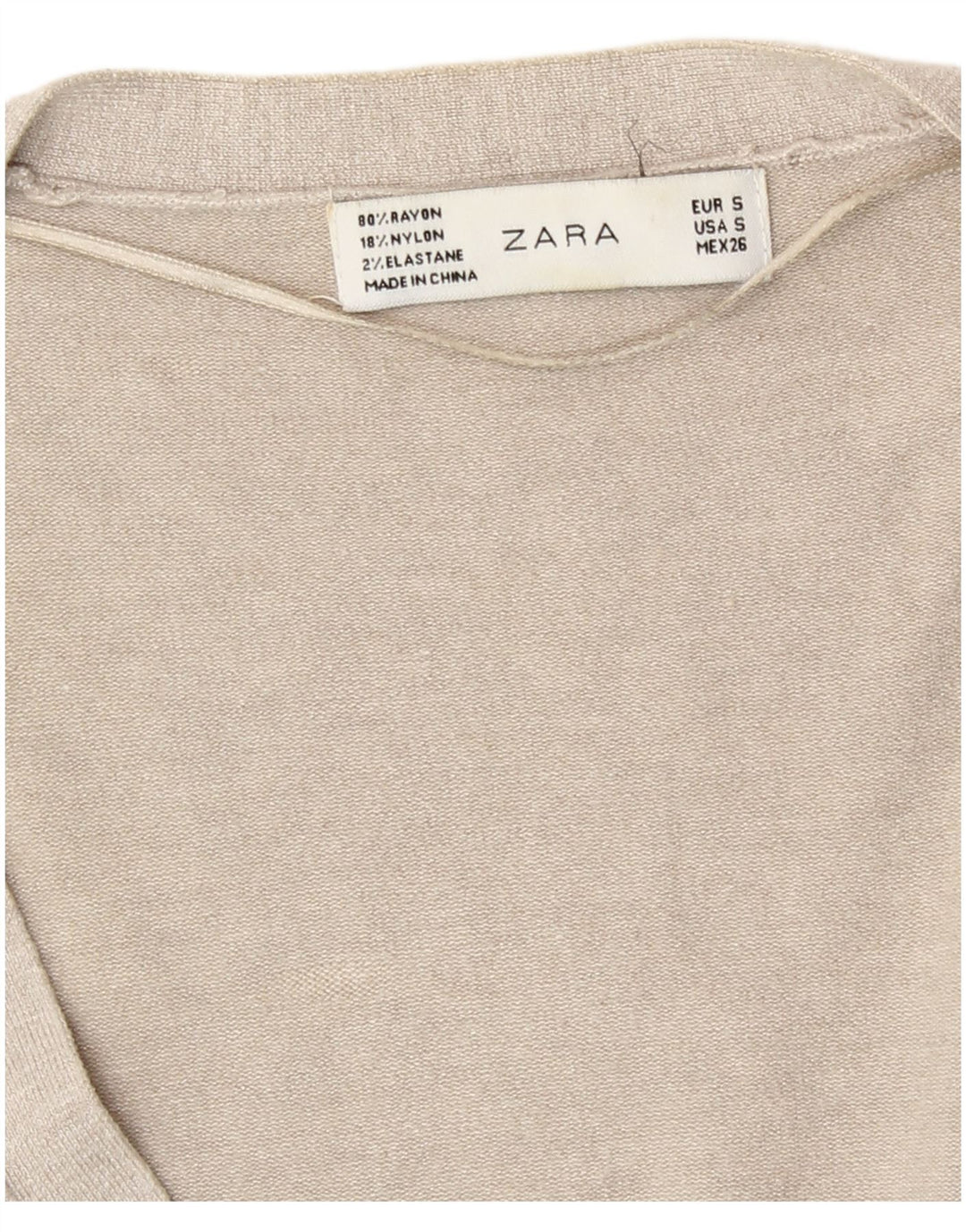 Suéter cardigã feminino Zara Reino Unido 10 pequeno cinza
