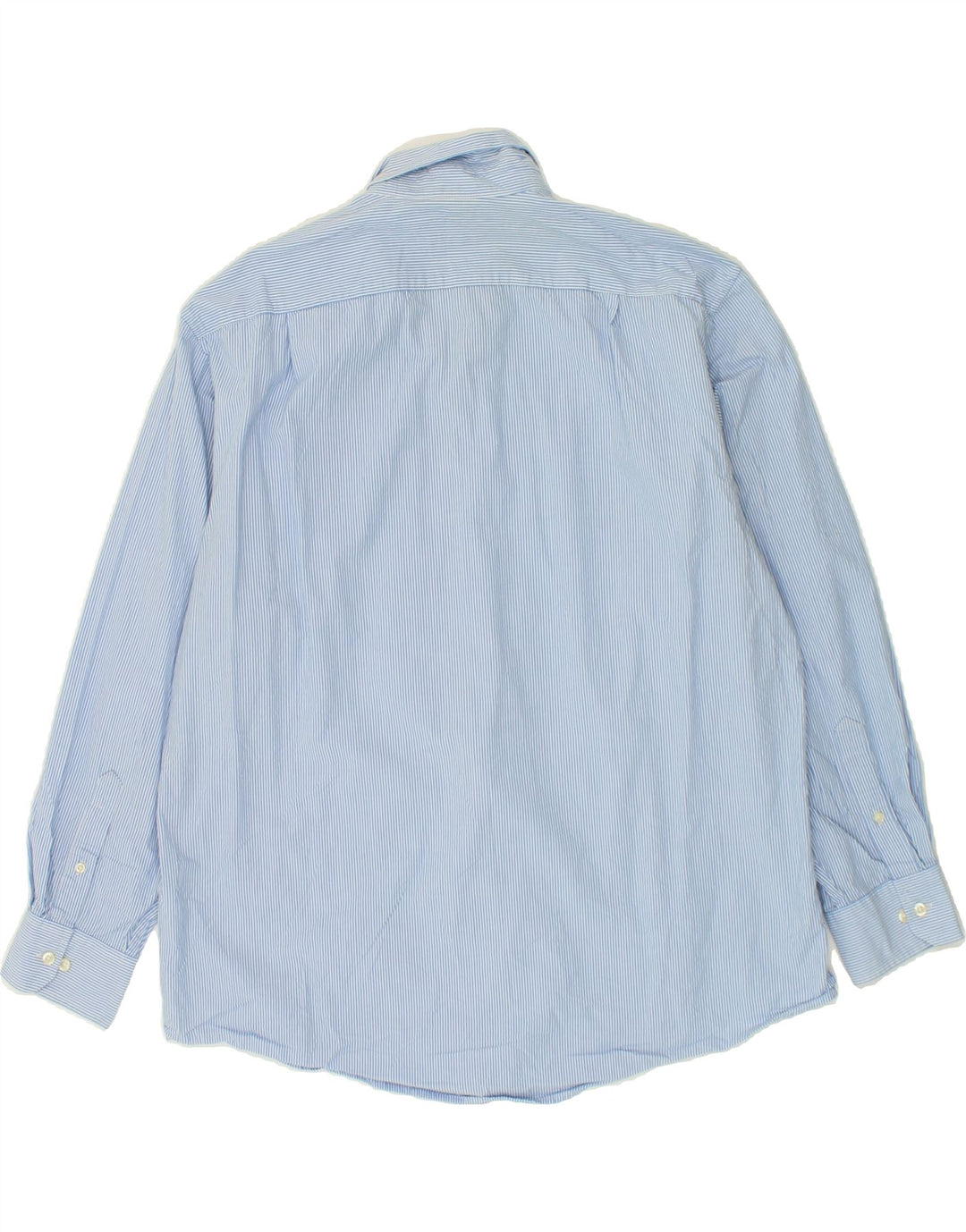 IZOD Mens Shirt XL Blue Pinstripe Cotton Vintage Izod and Second-Hand Izod from Messina Hembry 