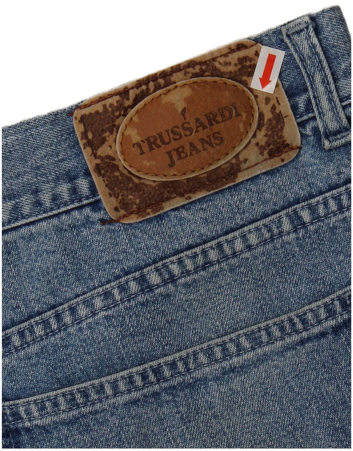 TRUSSARDI Mens Tapered Jeans IT 56 3XL W42 L31 Azul Algodão