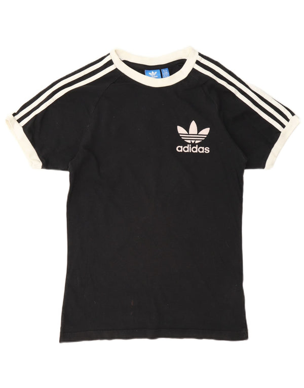 Camiseta Adidas Feminina Oversized Graphic Top UK 6 XS Algodão Preto