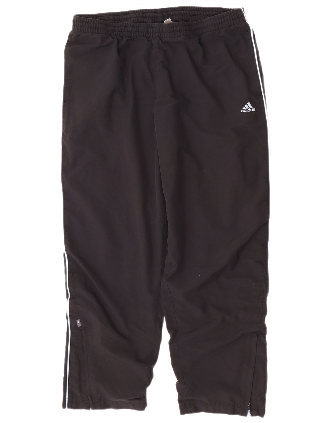 Calças de treino femininas Adidas UK 18 XL preto poliéster
