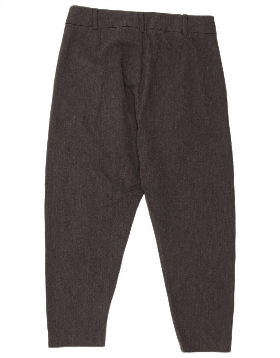 Calça feminina Zara Capri Harem pequena W26 L20 cinza viscose