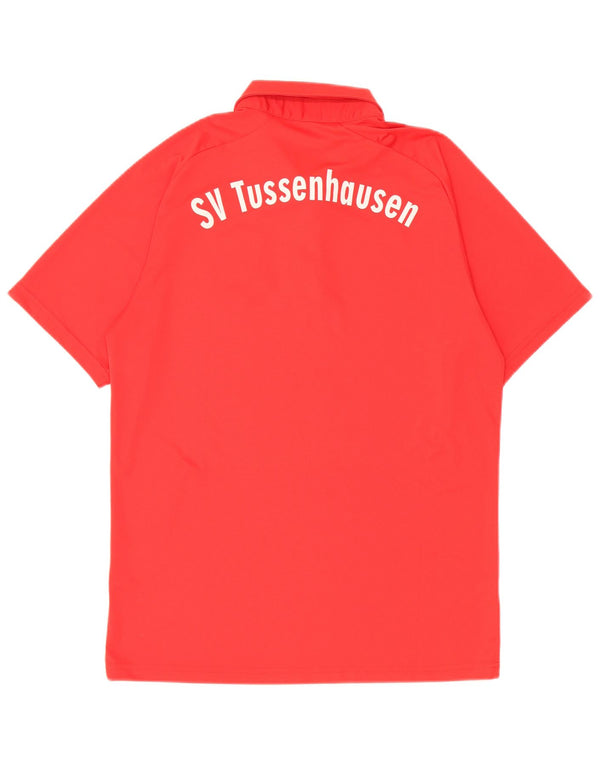 Camisa polo masculina Puma Graphic vermelho médio