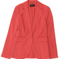 Jaqueta blazer feminina Marks & Spencer com 1 botão Reino Unido 8 poliéster rosa pequeno