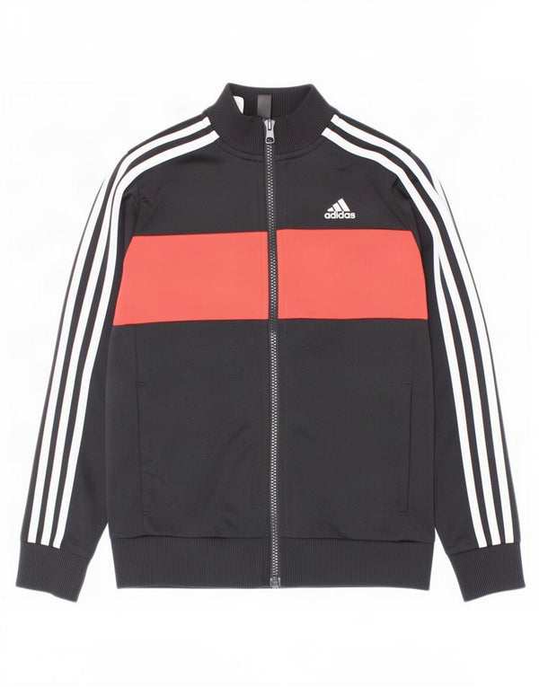 Jaqueta Adidas Meninos Treino Top 9-10 Anos Preto Colorblock Poliéster