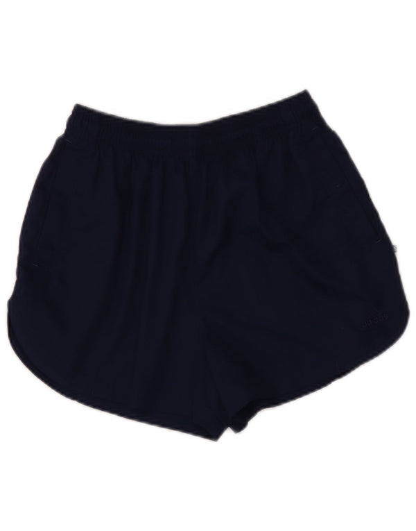 Shorts esportivos femininos Adidas UK 12 poliéster azul marinho médio
