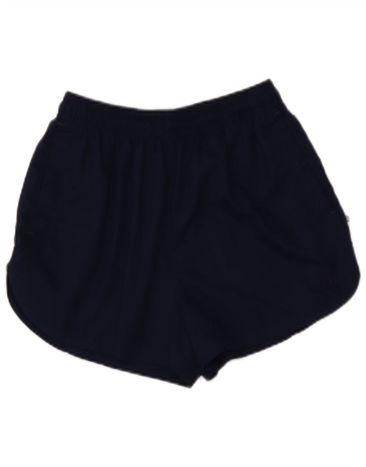 Shorts esportivos femininos Adidas UK 12 poliéster azul marinho médio