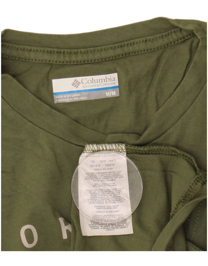 Camiseta Columbia Masculina Graphic Top Médio Algodão Cáqui