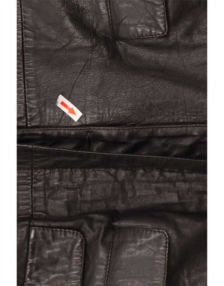 Casaco de couro feminino Tenax IT 46 grande preto