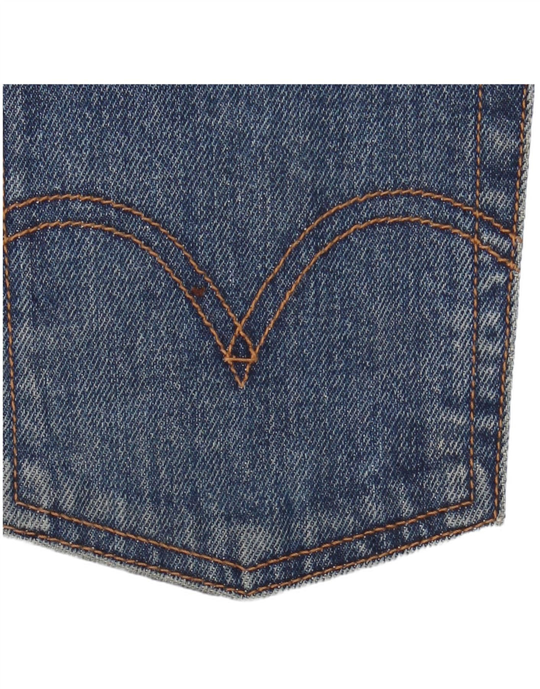 Jeans retos femininos Levi's W27 L28 algodão azul