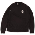 Nike masculino gráfico moletom jumper grande algodão preto