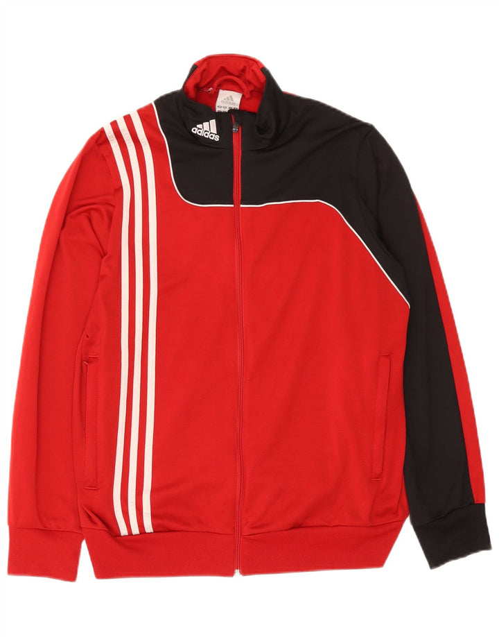 Jaqueta Adidas Meninos Treino Top 15-16 Anos Vermelho Colorblock Poliéster