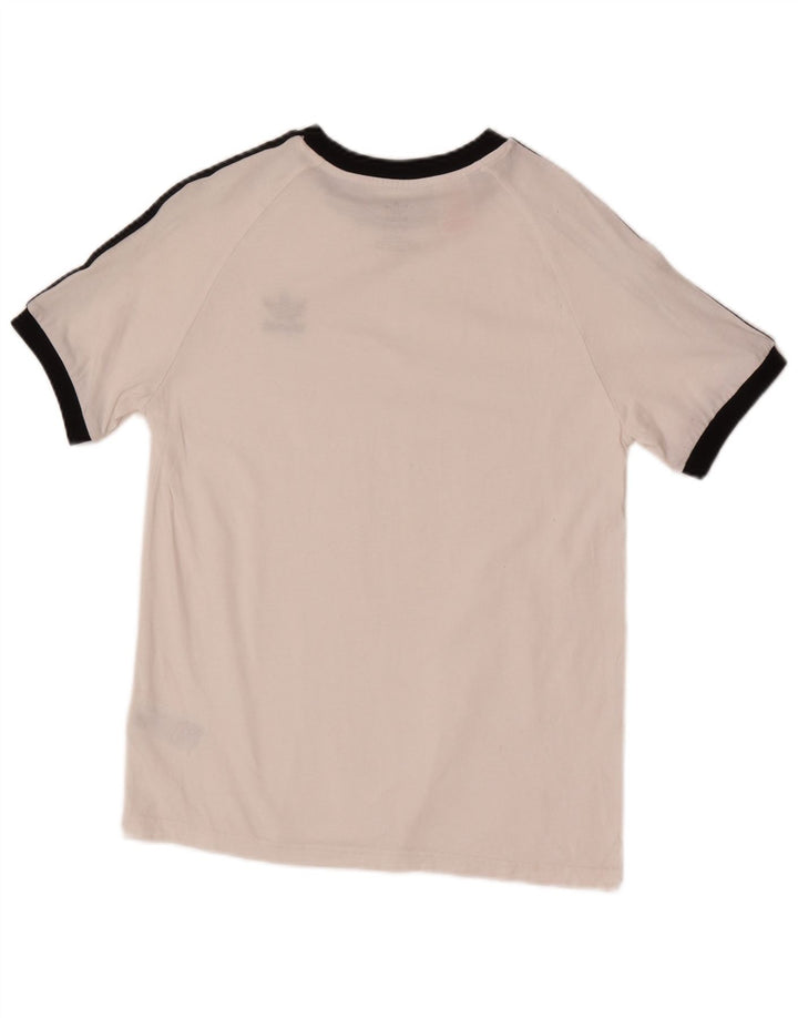 Camiseta Adidas Meninos 13-14 Anos Algodão Branco