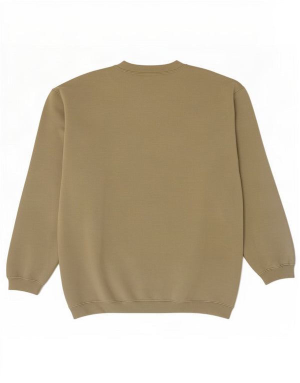 Reebok Mens Moletom Jumper Grande Caqui