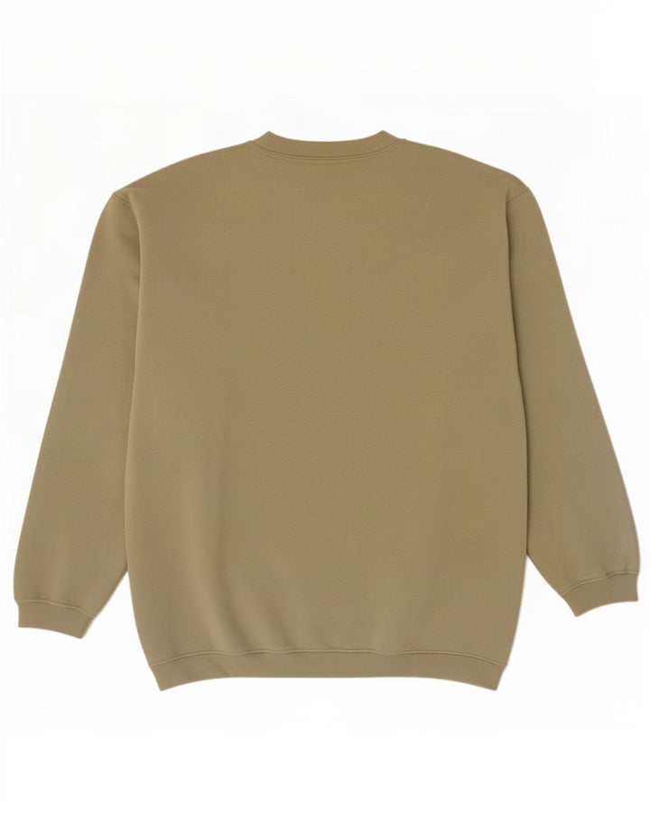 Reebok Mens Moletom Jumper Grande Caqui