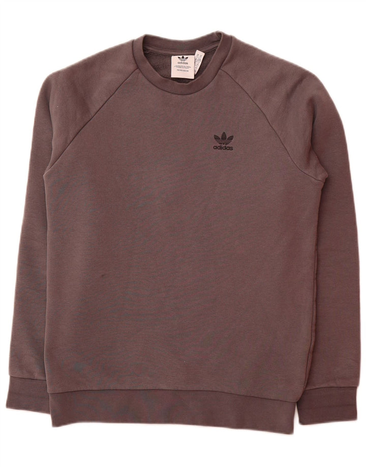 ADIDAS Mens Sweatshirt Jumper XS Algodão Cinzento