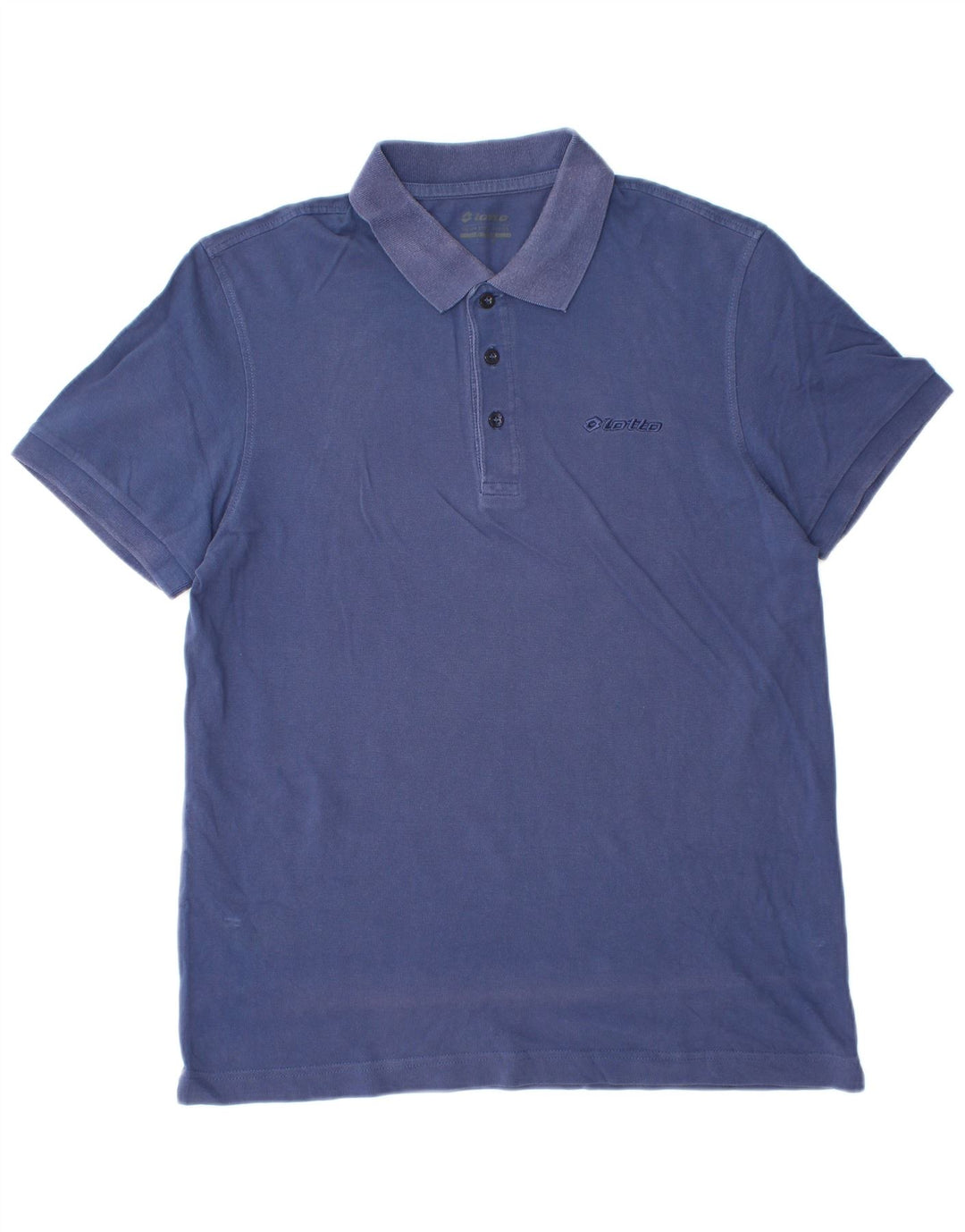 Camisa polo masculina Lotto grande algodão azul