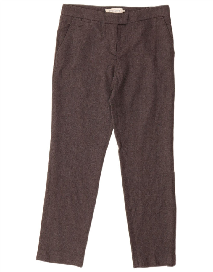 Calça feminina Henry Cottons Slim Suit IT 42 Médio W30 L26 Lã Cinza