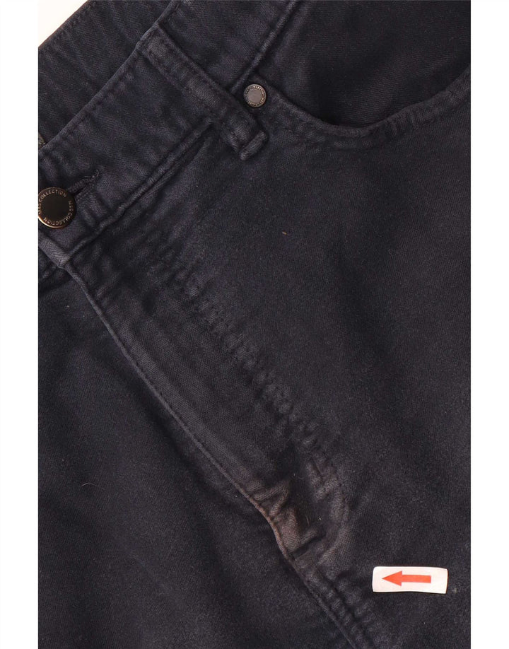 Calça casual masculina Marks & Spencer regular W36 L29 algodão azul marinho