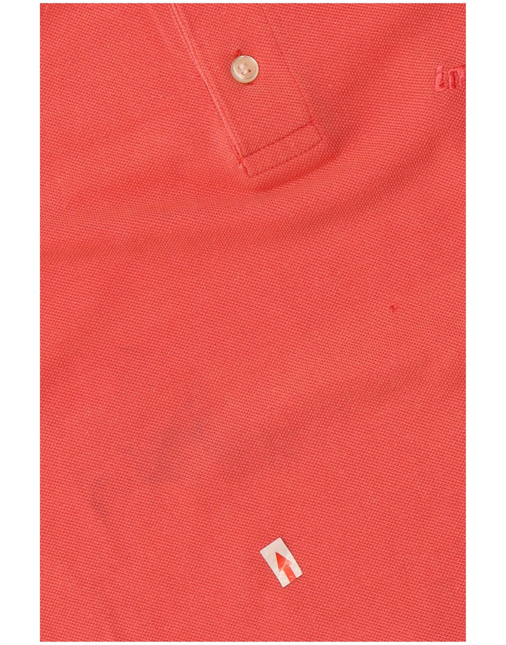 Camisa polo masculina de manga comprida Invicta grande algodão vermelho