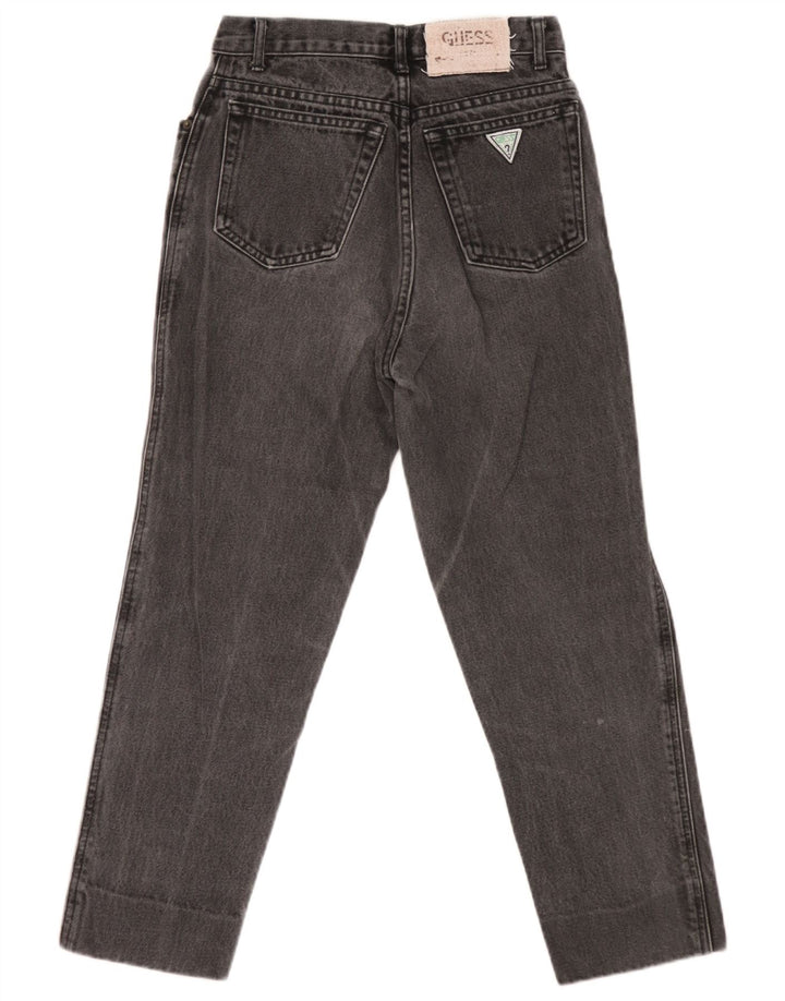 Guess Calça jeans feminina cônica W29 L24 algodão preto