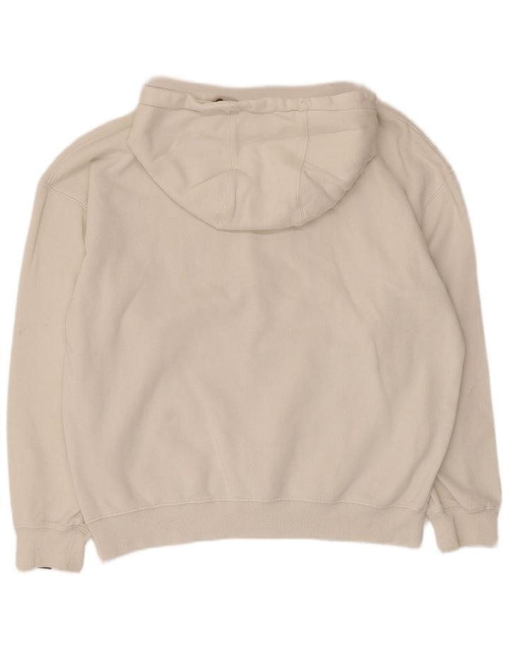 Ellesse Mens Duke Graphic moletom com capuz médio algodão branco
