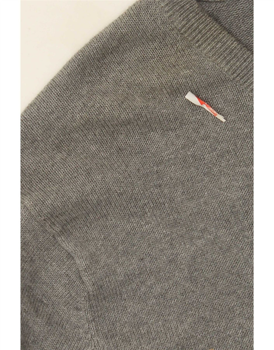 Suéter masculino J. Crew com decote em V 2XL algodão cinza